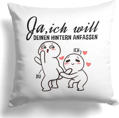 Produktbild von 22Feels Verlobung Geschenk Frauen Männer Deko Kissen Hochzeitsplanung Verlobungsgeschenk Dekoration Wohnaccessoire Wohnzimmer Schlafzimmer Couch