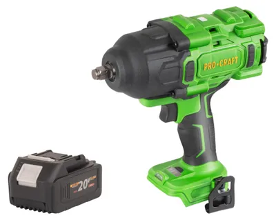Produktbild von Procraft PWA80bb Akku Schlagschrauber 20 V 1600 Nm 1/2" Brushless + 1x Akku 4,0 Ah - ohne Ladegerät