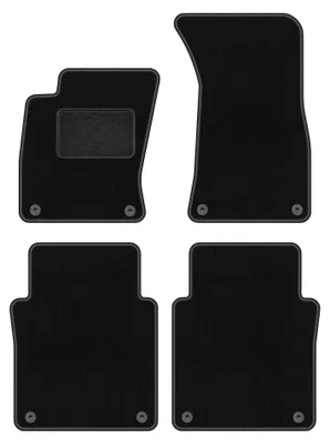 Productafbeelding van Velours automatten voor Audi A8 D3 2002-2009 – 4-delig, zwart, op maat – Wielganizator LUX