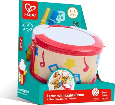 Immagine prodotto di Hape Impara con le luci - Tamburo