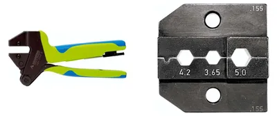 Produktbild von 624 155 3 0 K1 Rennsteig Werkzeuge GmbH Crimpzange PEW12 für LWL- Verbinder inkl. Crimpeinsätze - 1 Stück