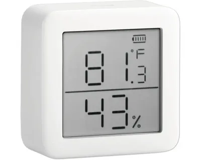 Produktbild von SwitchBot Meter, Weiß, Innen-Hygrometer, Innen-Thermometer, Hygrometer, Thermometer, Acrylnitril-Butadien-Styrol (ABS), F, °C, Akku