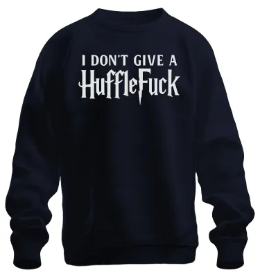 Productafbeelding van Ik geef geen Hufflepuff, vrolijk Halloween, Harry Potter, fanartikel, uni sweatshirt, marineblauw, maat M