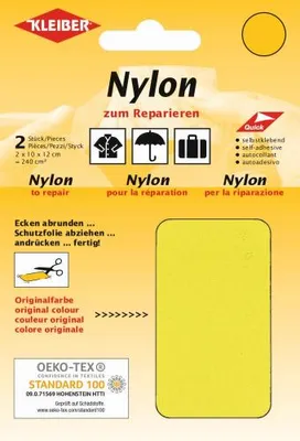 Produktbild von KLEIBER Nylon-Flicken selbstklebend gelb 2 Stück