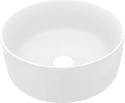 Obrázek produktu pro vidaXL umyvadlo kulaté matné bílé 40x15 cm Keramika