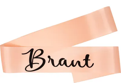 Produktbild von Oblique Unique Schärpe Braut JGA Junggesellinnenabschied Hen Party Bride to be Lachs farben