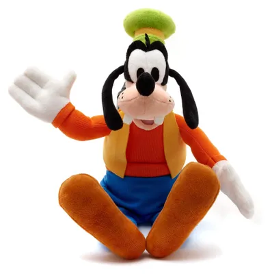 Zdjęcie produktu dla Oficjalna pluszowa zabawka Goofy z Disney Store, 36 cm. Miękka, kultowa postać z haftowanymi detalami i charakterystycznym strojem Goofy'ego, odpowiednia dla wszystkich grup wiekowych – Goofy Classic