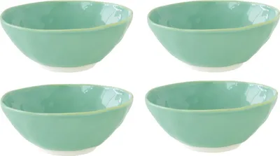 Produktbild von 4er Set Müslischalen INTERIORS aqua grün D. 15cm Porzellan Easy Life WA