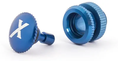 Imagen del producto de Válvula de llenado (con el logo "X"), color azul