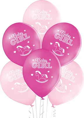 Produktbild von Latexballons Baby Girl pink Ø 20 cm 10 Stück