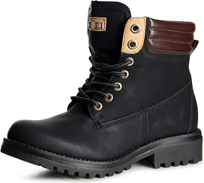 Produktbild von topschuhe24 950 Damen Worker Boots Stiefeletten, Farbe:Schwarz, Größe:36 EU