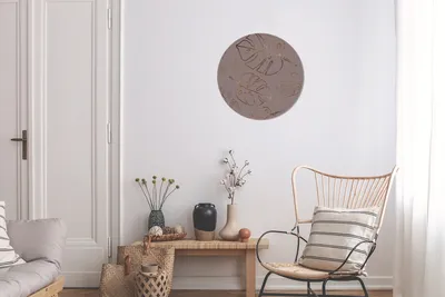 Produktbild von MuchoWow® - Schlafzimmer - Bilder - Der Kreis - Kunst für die Wohnung - Plastik - Kunstdruck - Wandbild