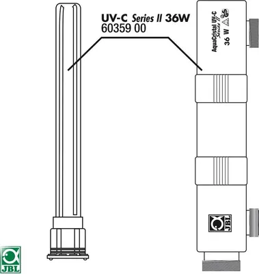 Produktbild von JBL Ersatzteil Gehäuse + Glas für UV-C 36 W