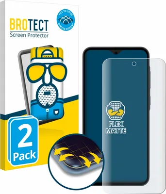 Produktbild von 2x BROTECT Fullscreen Schutzfolie für Samsung Galaxy A35 5G Displayschutz Folie Fullcover Matt Entspiegelungsfolie