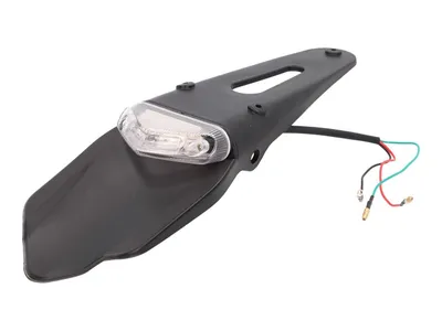Immagine prodotto di Portatarga con luce posteriore a LED bianca per Supermotard, Enduro