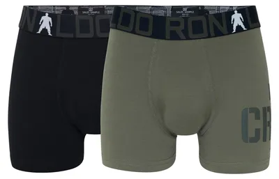 Produktbild von CR7 Cristiano Ronaldo Jungen Boxer 2-Pack Boy's Trunk Bamboo - mehrfarbig2 - Größe 4/6