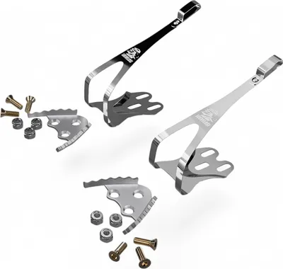 Produktbild von LOEVELOSI Pedalkäfig 3-Loch Edelstahl Hakenpaar für klassische Shimano Pedale