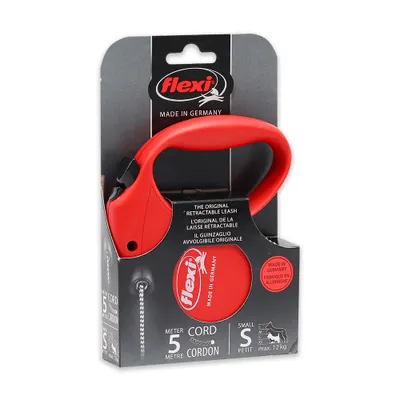 Obrázok produktu pre Flexi Standart, Pes, Zaťahovacia vôdzka, Červená, Remienok, 15 kg, Jednofarebné