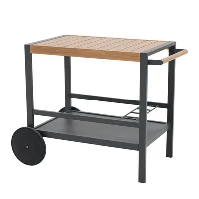Obrázok produktu pre Stôl na kolieskach záhradný barový stôl záhradný stôl párty stôl príručný stôl 94x57,5 cm