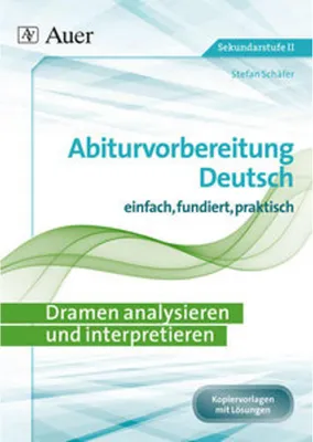 Immagine prodotto di Dramen analysieren und interpretieren