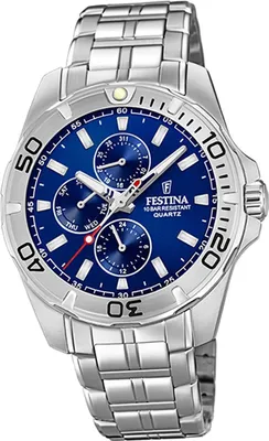 Produktbild von Festina Edelstahl Herren Uhr F20445/2 Armbanduhr silber Multifunktion D2UF20445/2
