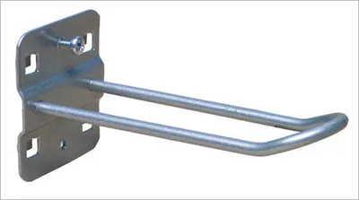 Produktbild von Halter für Selbstbedienungs-Verpackungen für Lochplatte | LxB 15x3cm | Weissaluminium