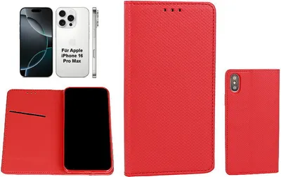 Produktbild von BookCase - Apple iPhone 16 Pro Max - SMART DIARY red