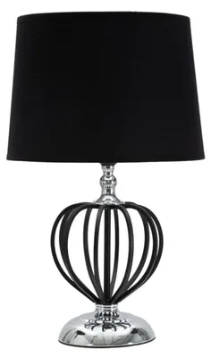 Produktbild von Mauro Ferretti Tischleuchte Darky Silber E27 Ø 28x44,5 cm schwarz silber