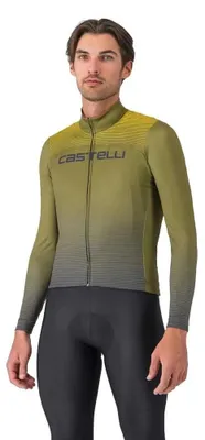 Obrázok produktu pre Castelli Apice Thermal dres s dlhým rukávom, zelený, M, pánsky, zelený, M