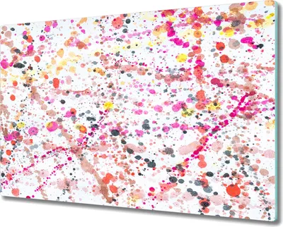 Produktbild von Coloray Kochplattenabdeckung Herdabdeckplatte 80x52 cm Hackbrett Schneidebrett Küchenbrett - Aquarelle