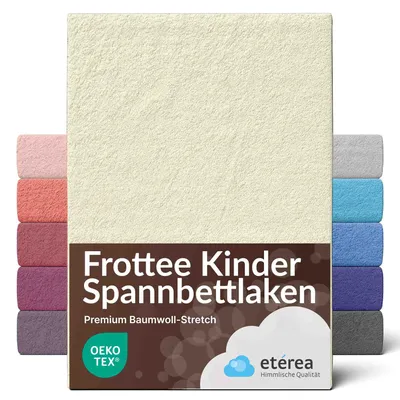 Obrázek produktu pro Froté napínací prostěradlo étérea, 80 % bavlna, 20 % polyester, 60 x 120 – 70 x 140 cm