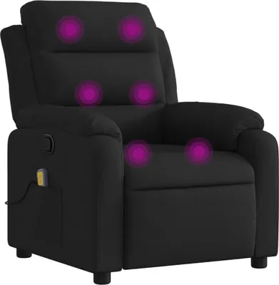Produktbild von vidaXL Massage-Relaxsessel, schwarzer Stoff