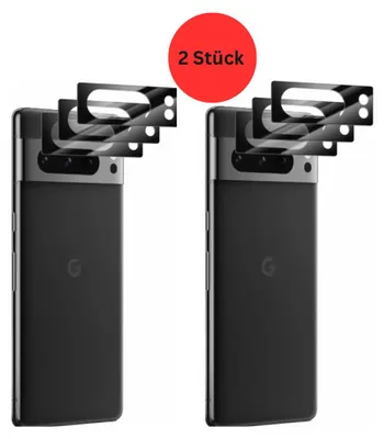 Produktbild von CLM-Tech 2X Kameraschutz kompatibel mit Google Pixel 8 Pro Kameraglas Panzerfolie Panzerglas Crystal Clear Kameraschutzfolie 9H Glas Schutz Glas Linse Schutzglas Folie kristallklar 2X Stück