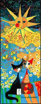 Produktbild von Salonloewe LA DOLCE VITA Fußmatte Wohnmatte Rosina Wachtmeister 75 x 190 cm