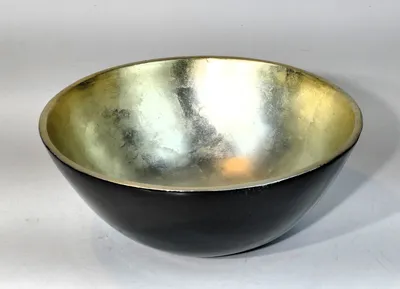 Produktbild von Bambus Schale,schwarz gold, Design Schale, Deko, Dekoration Dekoschale Geschenk Tischschale