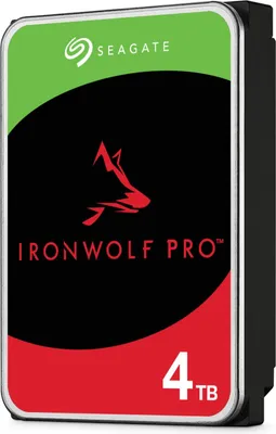 Produktbild von SEAGATE NAS HDD 4TB IronWolf 5400rpm 6Gb/s SATA 256MB cache 8,9cm 3,5Zoll 24x7 CMR für NAS und RAID Rackmount BLK Retail SinglePack