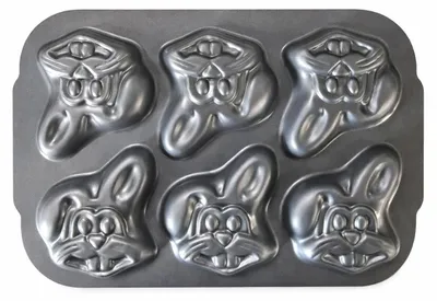 Produktbild von NEUSTANLO Backform Hase 6-Fach | Hasenform zum Backen | Oster Backform für Kuchen Muffins Desserts und Snacks | Mehrfachform für süße und herzhafte Kreationen