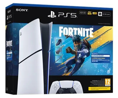 Immagine prodotto di Sony PlayStation 5 Digital Edition - Fortnite Flowering Chaos Bundle 825 GB Wi-Fi Nero, Bianco