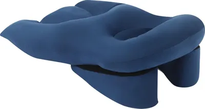 Image de Coussin pour dormir sur le ventre, design ergonomique, rembourrage offrant un bon soutien, couleur bleue