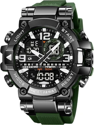 Produktbild von Watch Armbanduhr Herren Groß Sportlich Digitaluhr wasserdichte Robuste Outdoor Uhr für Männer Jungen Jugendliche Sportuhren LED Alarm Doppelzeit