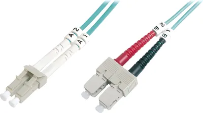 Produktbild von LWL Patchkabel OM3 DK-2532-02/3 LC-D/SC-D 50/125 Multimode Länge2,0m