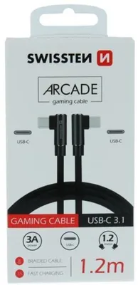 Image de USB kaabel Swissten USB-C - USB-C, 1.2m, nurgaga