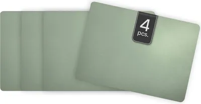 Produktbild von Tisch-Sets - 46 x 33 cm - Mintgrün - Kunstleder - 4er Set