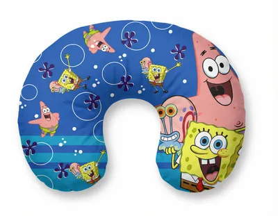 Produktbild von Spongebob Schwammkopf Kinder Reisekissen Nackenkissen Auto Flugzeug