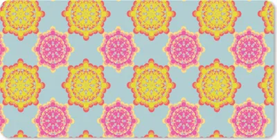 Produktbild von MuchoWow® Mauspad Mousepad Flower Power - Design - Hippie 60x30 cm - Mousepads - Maus Mat - Pad - Mausunterlage - Nachhaltig