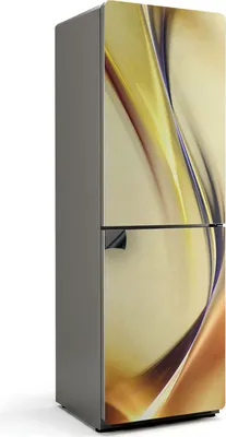 Produktbild von Fließende Linien und Wellen – Magnetische Kühlschrank Abdeckung – Dekorfolie magnetisch Küche – Kühlschrank Magnet Deko – selbstklebende Magnettafel – Magnetfolie für Kühlschranktür – 60x180 cm