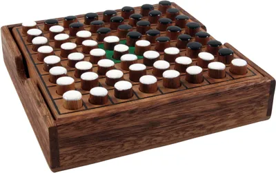 Produktbild von Brettspiel, Gesellschaftsspiel aus Holz - Othello, Holzspiel, Braun, 3*13*13 cm, Brettspiele & Geschicklichkeitsspiele