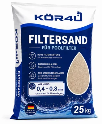Produktbild von kör4u Quarzsand für Filteranlagen 25kg
