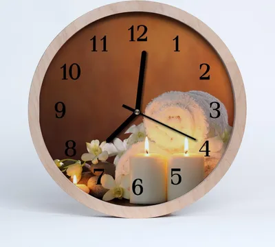 Produktbild von Holzuhr 20fi cm wanduhr - Spa-Kerzen