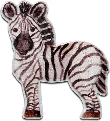 Obrázek produktu pro Zebra - nažehlovací nášivka, nažehlovací aplikace, nášivky, k nažehlení, velikost: 5,5 x 5 cm